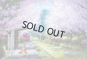 画像1: ★31％off★1000ピースジグソーパズル 春のプラットホーム（長岡卓）  ビバリー 1000-052 (49×72cm) (1)