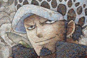 画像1: ■1000ピースジグソーパズル ワンピースモザイクアート ロー  エンスカイ 1000-584 (50×75cm) (1)