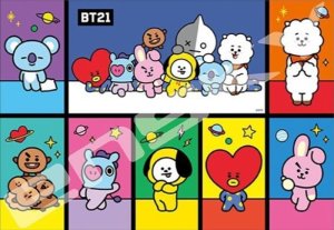 画像1: ■1000ピースジグソーパズル BT21 BASIC  エンスカイ 1000T-309 (51×73.5cm) (1)