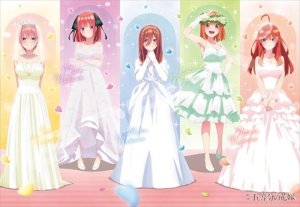 画像1: ■1000ピースジグソーパズル 映画 五等分の花嫁 五つ子ウェディング  エンスカイ 1000T-314 (51×73.5cm) (1)