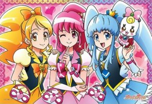 画像1: ◆希少品◆108ラージピースジグソーパズル ハピネスチャージプリキュア！ 《廃番商品》 エンスカイ 108-L503 (26×38cm) (1)