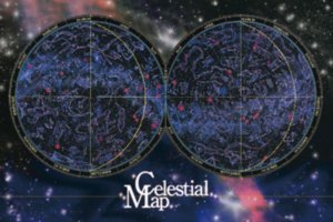 画像1: ◆希少品◆1000ピースジグソーパズル 全天星図 《廃番商品》 エポック社 11-351 (50×75cm) (1)