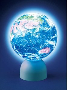 画像2: ■3D球体60ピース立体パズル パズランタン ジオアース(新) 《廃番商品》 やのまん 2003-434 (2)