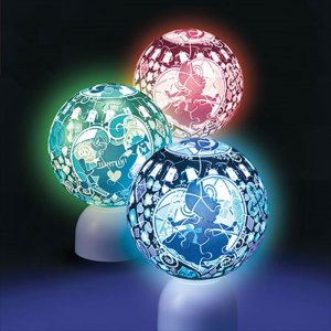 画像2: ◆希少品◆3D球体60ピース立体パズル パズランタン アリス(ルミエール)(3色発光) 《カタログ落ち商品》 やのまん 2003-438 (2)
