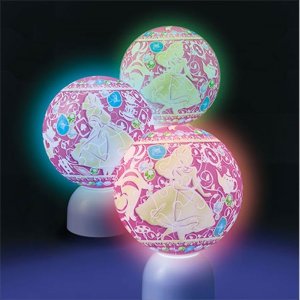 画像2: ■3D球体60ピース立体パズル パズランタン ビジュー-アリス-（3色発光） 《廃番商品》 やのまん 2003-472 (2)