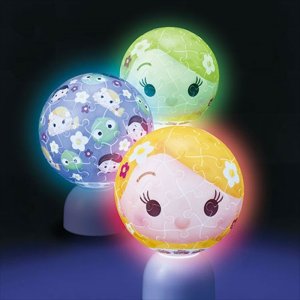 画像2: ■3D球体60ピース立体パズル パズランタン 「ツムツム」-ラプンツェル-(3色発光)  やのまん 2003-485 (2)