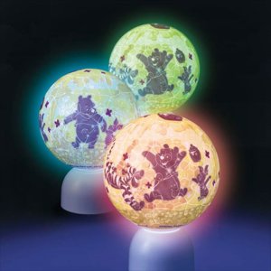 画像2: ■3D球体60ピース立体パズル パズランタン ハニー・クエスト(くまのプーさん) 《廃番商品》 やのまん 2003-500 (2)