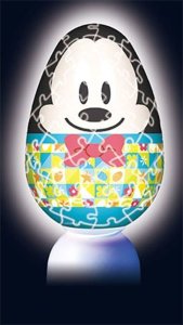 画像2: ■3D球体80ピース立体パズル パズランタンエッグ ミッキーマウス(ディズニー×イースター) 《カタログ落ち商品》 やのまん No.2202-01 (2)