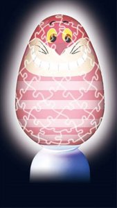 画像2: ■3D球体80ピース立体パズル パズランタンエッグ チシャ猫(ディズニー×イースター) 《カタログ落ち商品》 やのまん No.2202-04 (2)