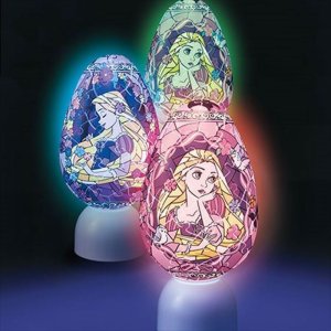 画像2: ■3D球体80ピース立体パズル パズランタンエッグ ジュエル-ラプンツェル-（3色発光） 《廃番商品》 やのまん No.2202-05 (2)