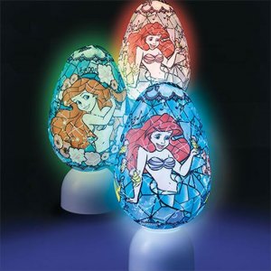 画像2: ◆希少品◆3D球体80ピース立体パズル パズランタンエッグ ジュエル-アリエル-（3色発光） 《カタログ落ち商品》 やのまん No.2202-08 (2)