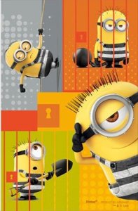 画像2: ■132ピースジグソーパズル クリアスタンドパズル ミニオンズ プリズナー!?  やのまん 2500-35 (2)