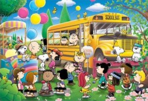 画像1: ◆希少品◆300ピースジグソーパズル PEANUTS/スヌーピー・スクールバス 《廃番商品》 アポロ社 3-817 (26×38cm) (1)