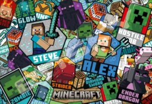 画像1: ★31％off★300ピースジグソーパズル MINECRAFT マインクラフト Emblem Collection  エンスカイ 300-1791 (26×38cm) (1)