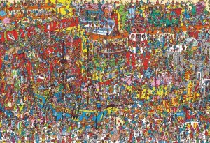 画像1: ■こどもジグソー40ピースジグソーパズル Where's Wally? おもちゃがいっぱい 《廃番商品》 ビバリー 40-005 (26×38cm) (1)