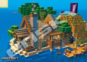 画像1: ★31％off★500ピースジグソーパズル Minecraft Beach Cabin  エンスカイ 500-501 (38×53cm) (1)