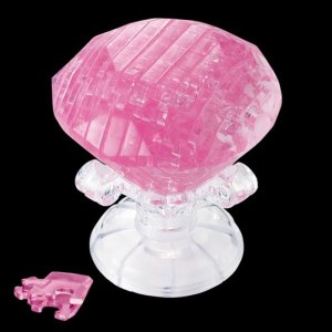 画像1: ■立体パズル クリスタルパズル ピンク・ダイヤモンド  ビバリー 50184 (1)