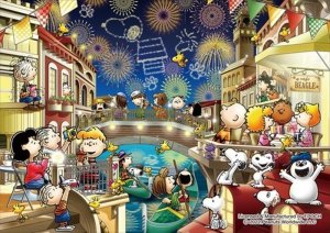 画像1: ★18％off★クリアカット216ピースジグソーパズル PEANUTS スヌーピー ファイアーワークス  エポック社 55-508 (18.2×25.7cm) (1)