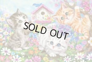 画像1: ★31％off★600ピースジグソーパズル いたずら子猫（原井加代美）  ビバリー 66-110 (38×53cm) (1)