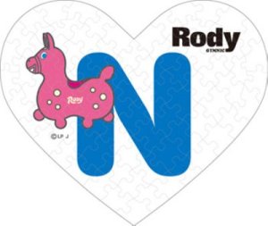 画像1: ■ミニパズルハート68ピース Rody N 《廃番商品》 エンスカイ 68-014 (ハート形10×12cm) (1)