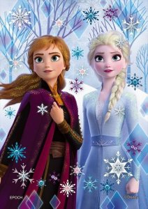 画像1: ■108ピースジグソーパズル パズルデコレーション Elsa&Anna（エルサ&アナ）-icy white-  エポック社 72-021 (18.2×25.7cm) (1)