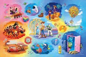 画像1: ■1000ピースジグソーパズル パズルデコレーション Disney・Pixar Collection（ディズニー・ピクサー・コレクション）  エポック社 97-003 (50×75cm) (1)