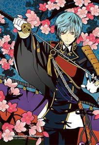 画像1: ■プリズムアート70ピースジグソーパズル 刀剣乱舞-ONLINE- 一期一振（桜に幕） 《廃番商品》 やのまん 97-116 (10×14.7cm) (1)