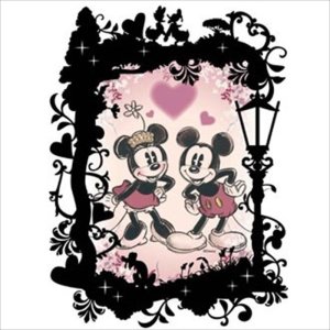 画像1: ■プリズムアート70ピースジグソーパズル KIRIART（キリアート）-Mickey＆Minnie（ミッキー＆ミニー）-  やのまん 97-188 (10×14.7cm) (1)