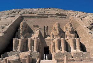 画像1: ■プチパズル204ピース アブ・シンベル大神殿（エジプト） 《廃番商品》 やのまん 98-367 (10×14.7cm) (1)