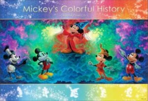 画像1: ★31％off★1000ピースジグソーパズル Mickey's Colorful History〈ホログラムペーパー〉  テンヨー D-1000-861 (51×73.5cm) (1)