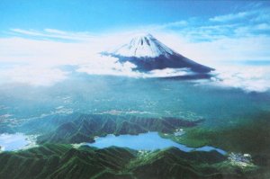 画像1: ■1000ピースジグソーパズル 西湖から望む富士 《廃番商品》 エポック社 10-749 (50×75cm) (1)