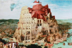 画像1: ■1000ピースジグソーパズル バベルの塔（ブリューゲル）  エポック社 10-774 (50×75cm) (1)