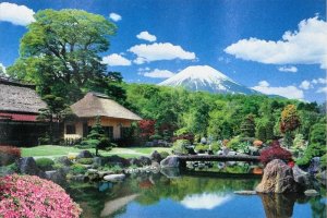 画像1: ■1000ピースジグソーパズル 富士山と忍野村-山梨  エポック社 10-785 (50×75cm) (1)