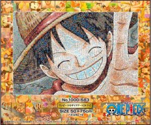 画像2: ★31%off★1000ピースジグソーパズル ワンピース モザイクアート ルフィ  エンスカイ 1000-583 (50×75cm) (2)