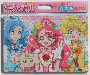 画像1: ■板パズル30ピース B4パズル セイカのパズル30P ヒーリングっど&hearts;プリキュア A柄 《廃番商品》 サンスター文具 5314310A (1)