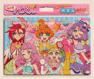 画像1: ■板パズル30ピース B4パズル セイカのパズル30P トロピカル〜ジュ！プリキュア A柄 《廃番商品》 サンスター文具 5314320A (1)