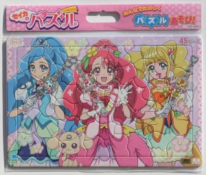 画像1: ■板パズル45ピース B4パズル セイカのパズル45P ヒーリングっど&hearts;プリキュア A柄 《廃番商品》 サンスター文具 5374310A (1)