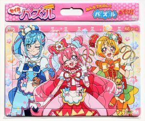 画像1: ■板パズル45ピース B4パズル セイカのパズル45P デリシャスパーティ&hearts;プリキュア A柄  サンスター文具 5374330A (1)