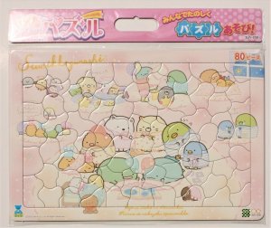 画像1: ■板パズル80ピース B4パズル セイカのパズル80P すみっコぐらし A柄 《廃番商品》 サンスター文具 5391254A (1)