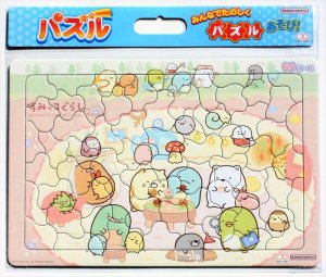 画像1: ■板パズル65ピース B4パズル みんなでたのしくパズルあそび！ 65P すみっコぐらし A柄  サンスター文具 6301254A (1)