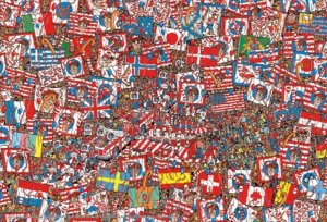 画像1: ■150ラージピースジグソーパズル Where's Wally? せいだいなパーティ 《廃番商品》 ビバリー L74-121 (26×38cm) (1)