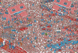 画像1: ★31％off★1000マイクロピースジグソーパズル Where's Wally? ウーフの国  ビバリー M81-727 (26×38cm) (1)