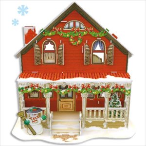 画像2: ■ 3Dパズル 立体クラフトモデル Alice's Home アリスのクリスマスハウス 《カタログ落ち商品》 ハートアートコレクション P666h (2)