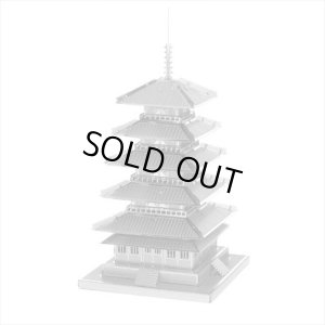画像1: ★31％off★ メタリックナノパズル 五重塔  テンヨー T-MN-047 (1)