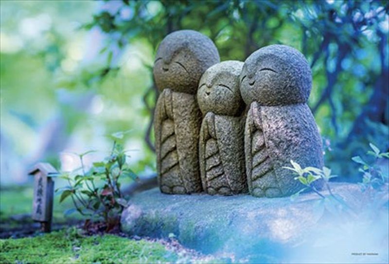 108ラージピースジグソーパズル しあわせ地蔵 鎌倉 長谷寺 良縁地蔵 組絵門 くみえもん