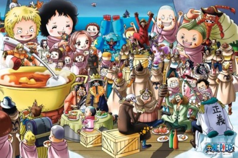 1000ピースジグソーパズル ワンピース いただきそうろう 廃番商品 組絵門 くみえもん