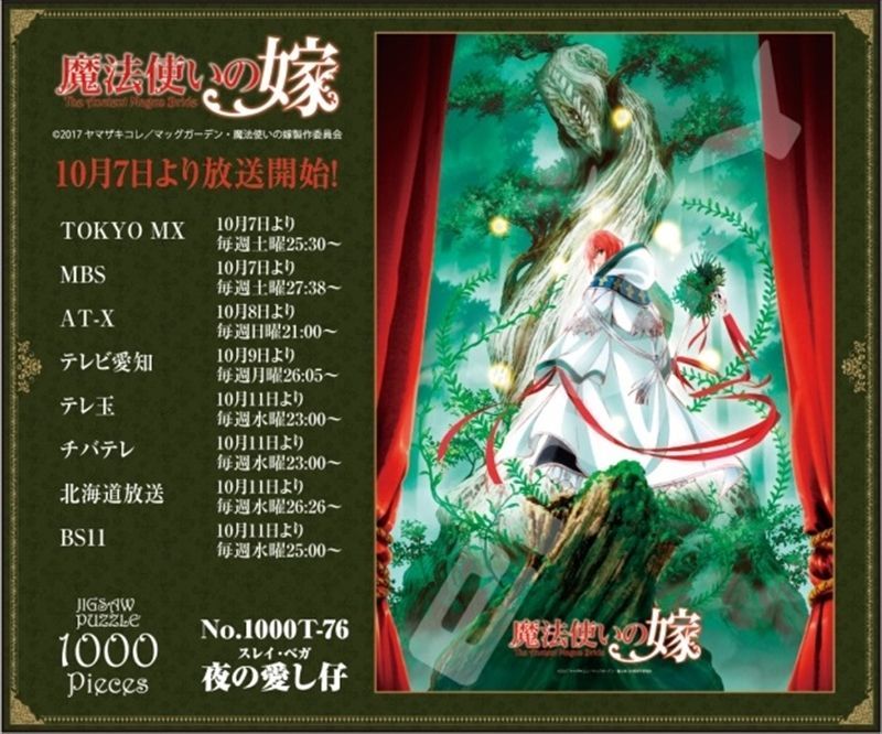 希少品 1000ピースジグソーパズル 魔法使いの嫁 夜の愛し仔 スレイ ベガ 廃番商品 組絵門 くみえもん