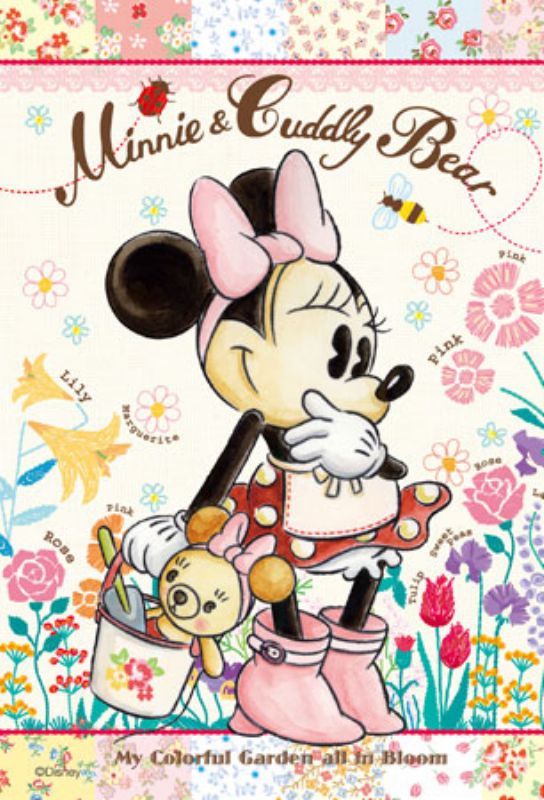 ◆希少品◆プチパズル204ピース ミニーガーデン 《廃番商品》 やのまん 98-497 (10×14.7cm)