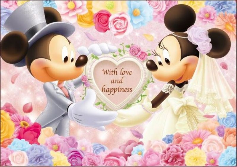 ☆31％off☆200ピースジグソーパズル 愛と幸せをこめてhearts;（ミッキー＆ミニー） テンヨー D-200-895 (22.5×32cm)  組絵門（くみえもん）